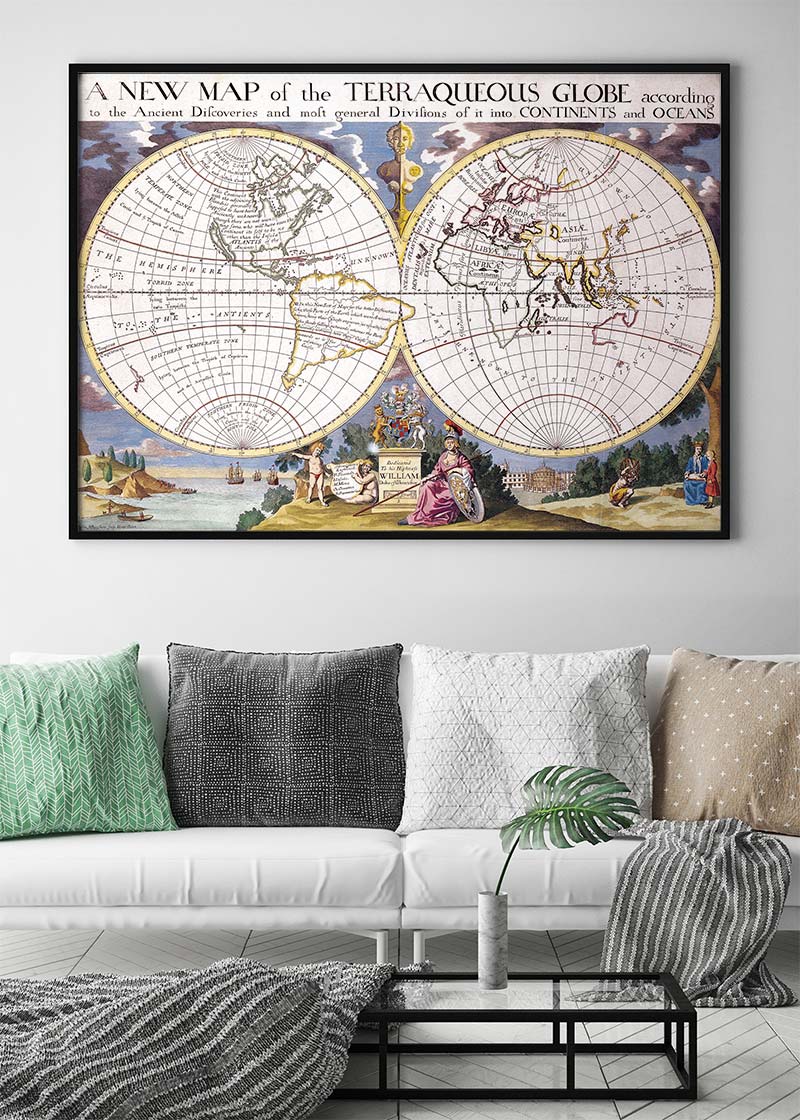 A New Map Of The Terraqueous Globe