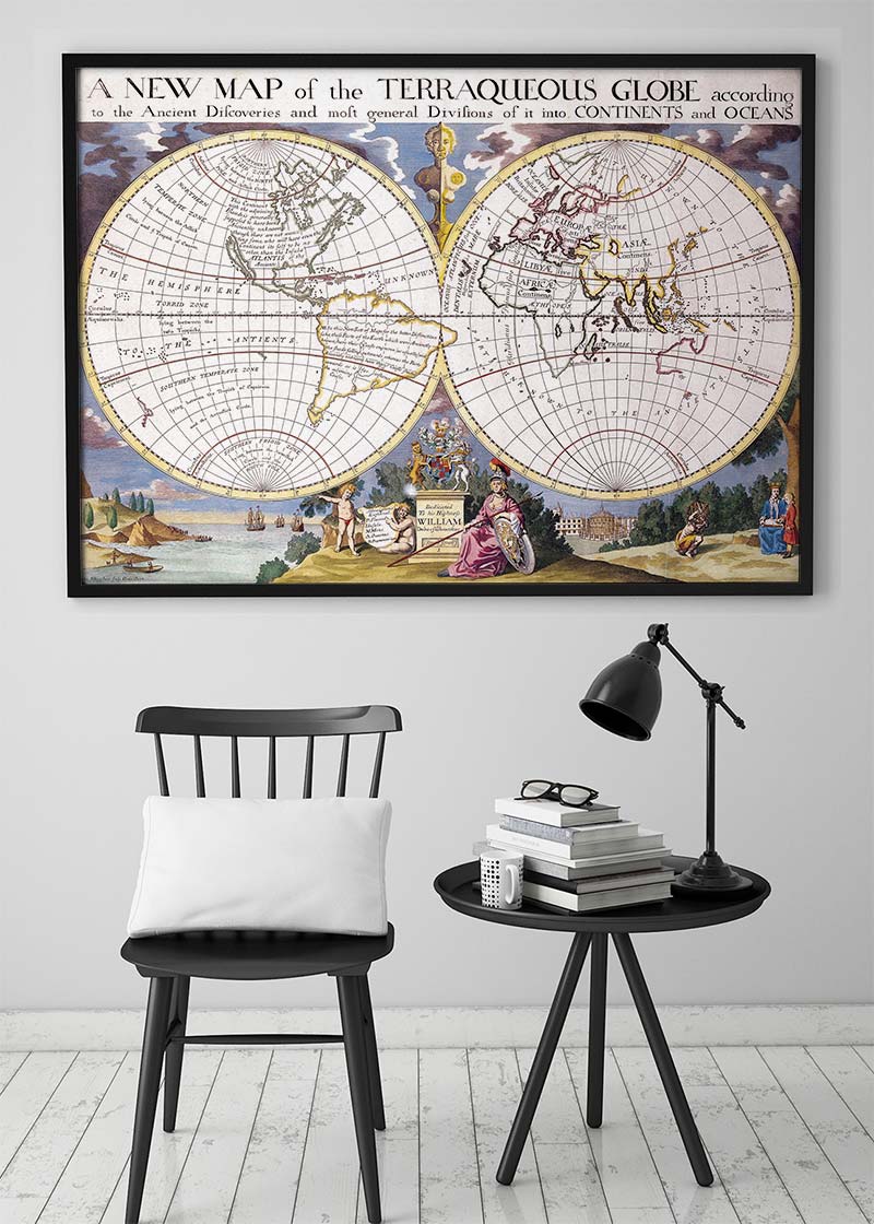A New Map Of The Terraqueous Globe