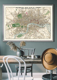 Whitbreads New Plan Of London 1853