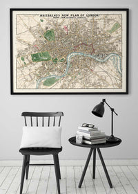 Whitbreads New Plan Of London 1853