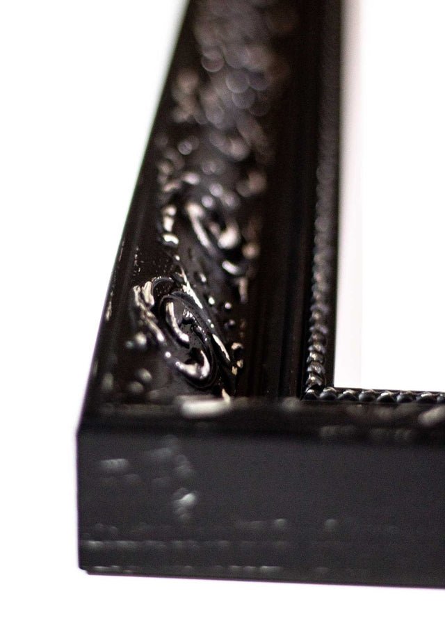 Distressed Style Black Ornate Frame