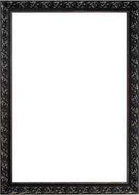 Distressed Style Black Ornate Frame