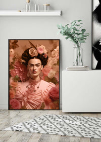 Frida Kahlo Peach Fuzz Portrait