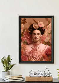 Frida Kahlo Peach Fuzz Portrait