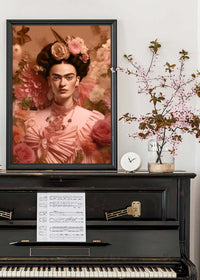 Frida Kahlo Peach Fuzz Portrait