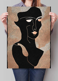 Abstract Peach Illustration Print 2