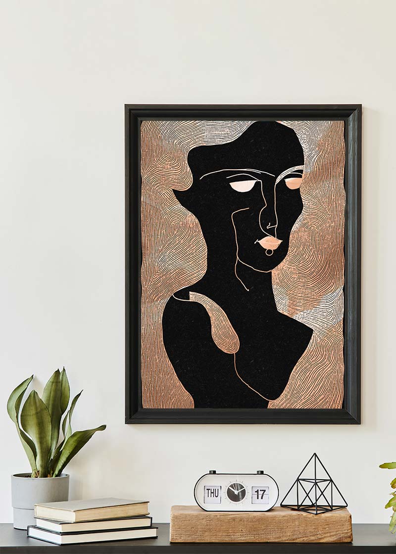 Abstract Peach Illustration Print 2
