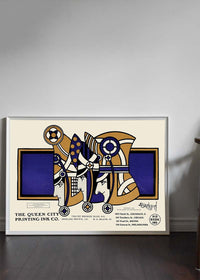 Queen City Printing Inks Vintage Poster - 3 Kings Bronze Print