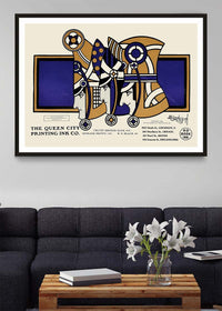 Queen City Printing Inks Vintage Poster - 3 Kings Bronze Print