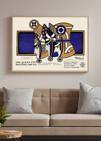 Queen City Printing Inks Vintage Poster - 3 Kings Bronze Print