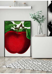 Mcintosh red apple Vintage Lithograph Print