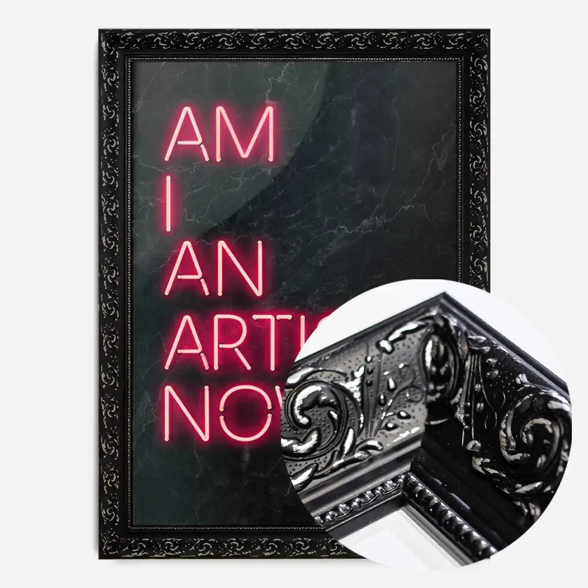 Am I An Artist Neon Print