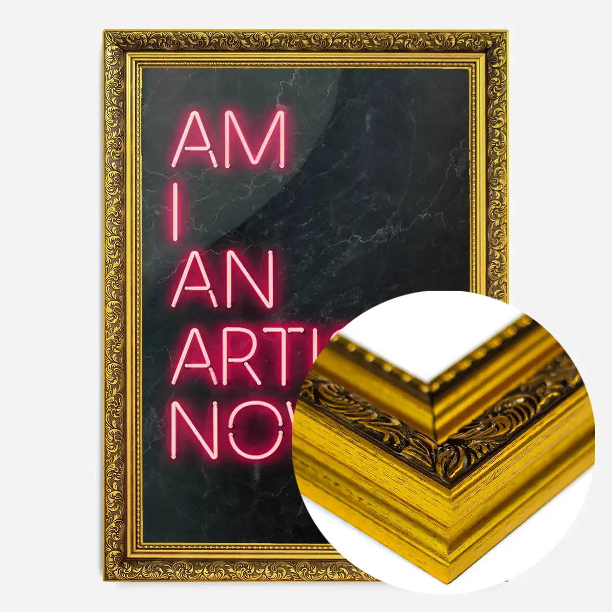 Am I An Artist Neon Print