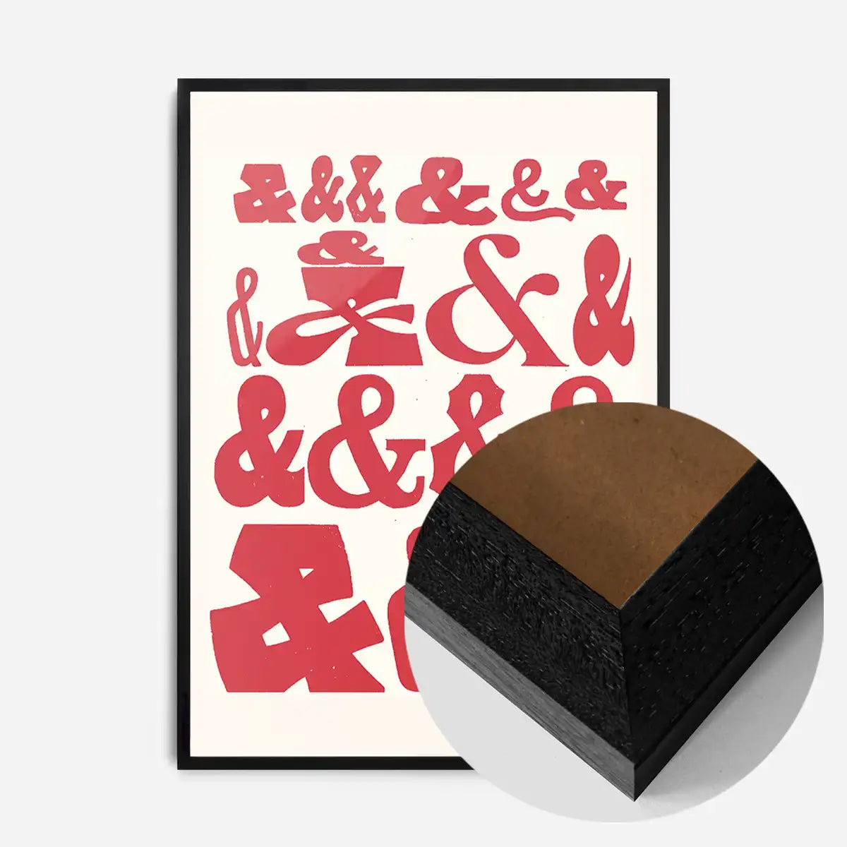 Ampersands Colour Typography Print