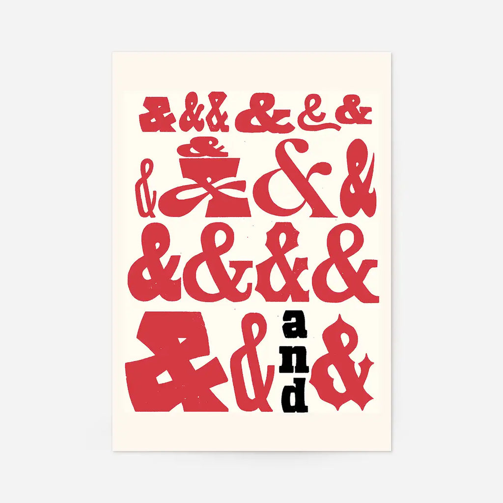 Ampersands Typography Print