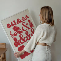 Ampersands Colour Typography Print