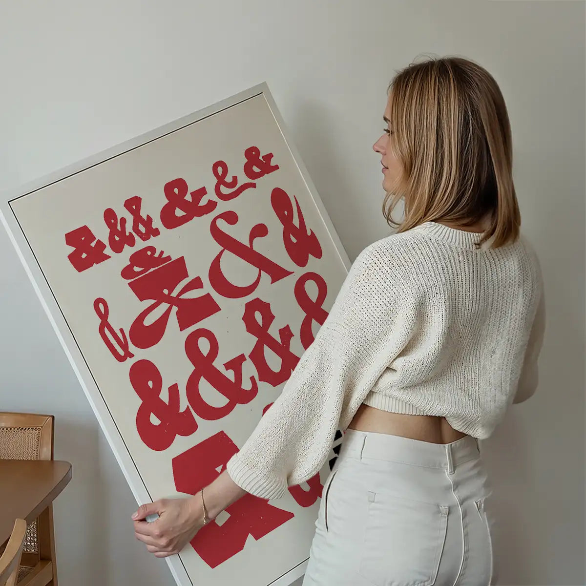 Ampersands Colour Typography Print