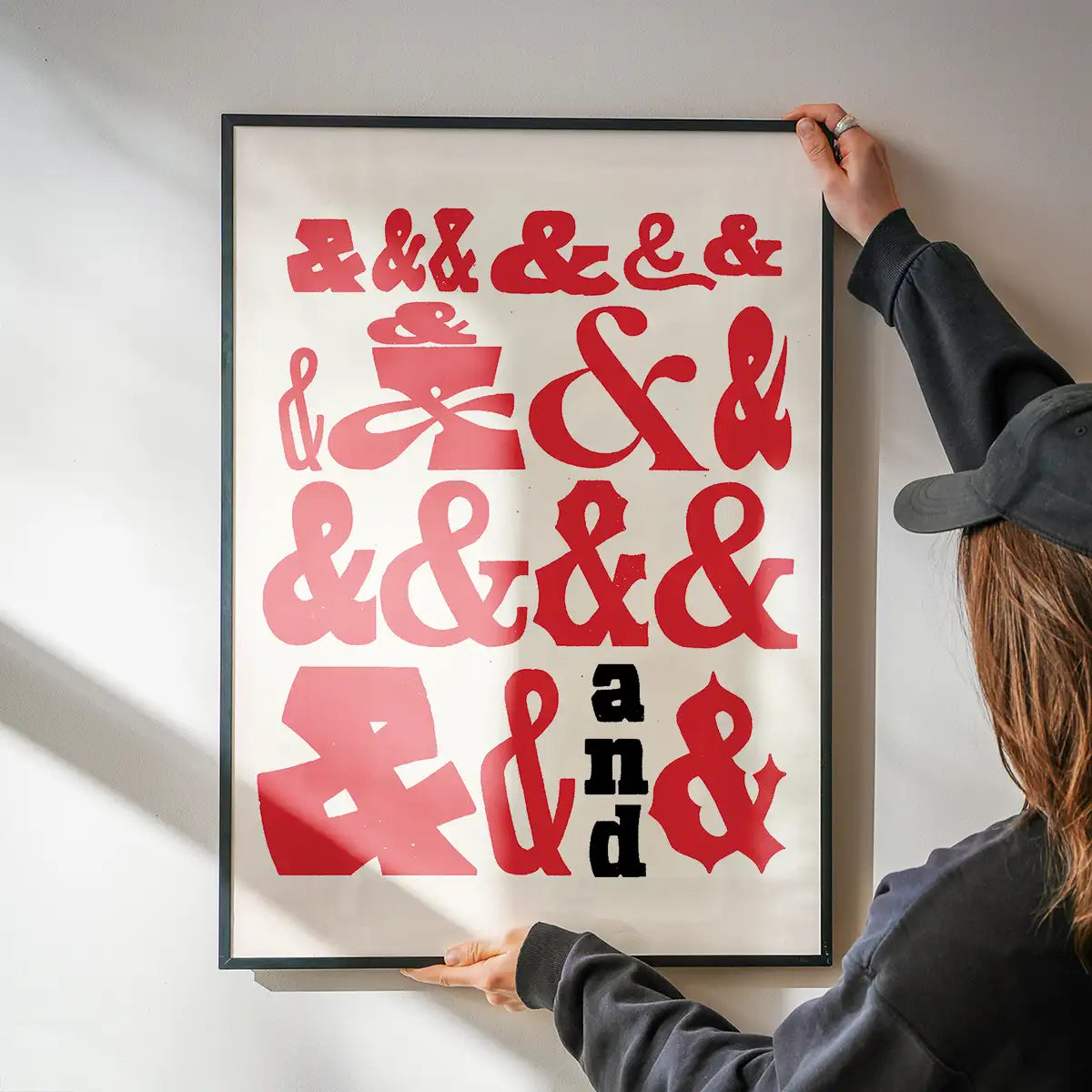 Ampersands Colour Typography Print