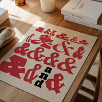 Ampersands Colour Typography Print