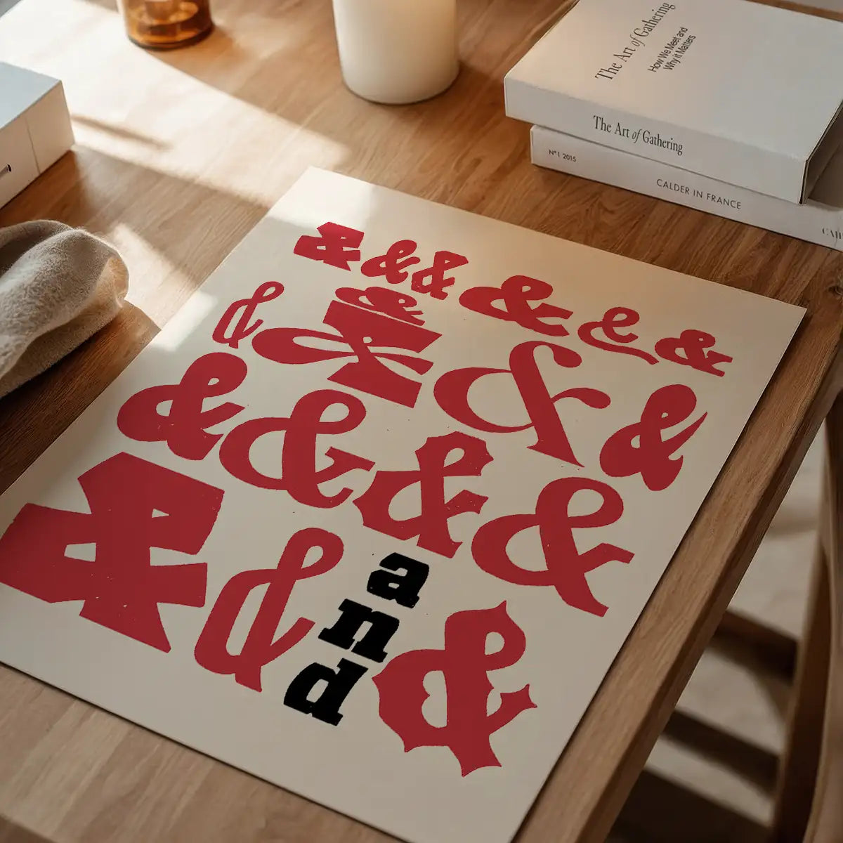 Ampersands Colour Typography Print