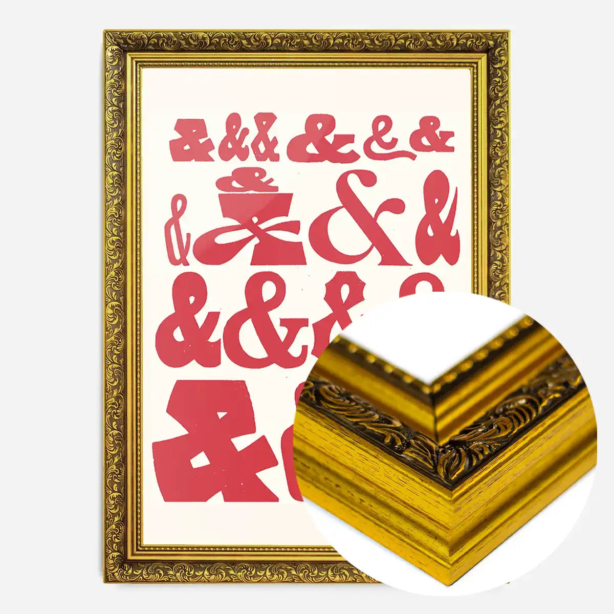 Ampersands Colour Typography Print