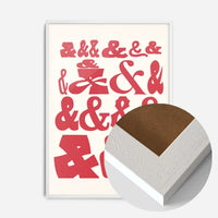 Ampersands Colour Typography Print