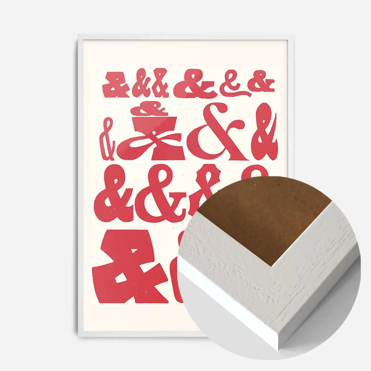 Ampersands Colour Typography Print