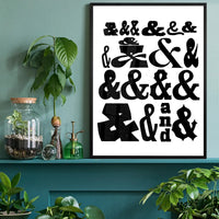 Ampersands Typography Print