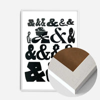Ampersands Typography Print