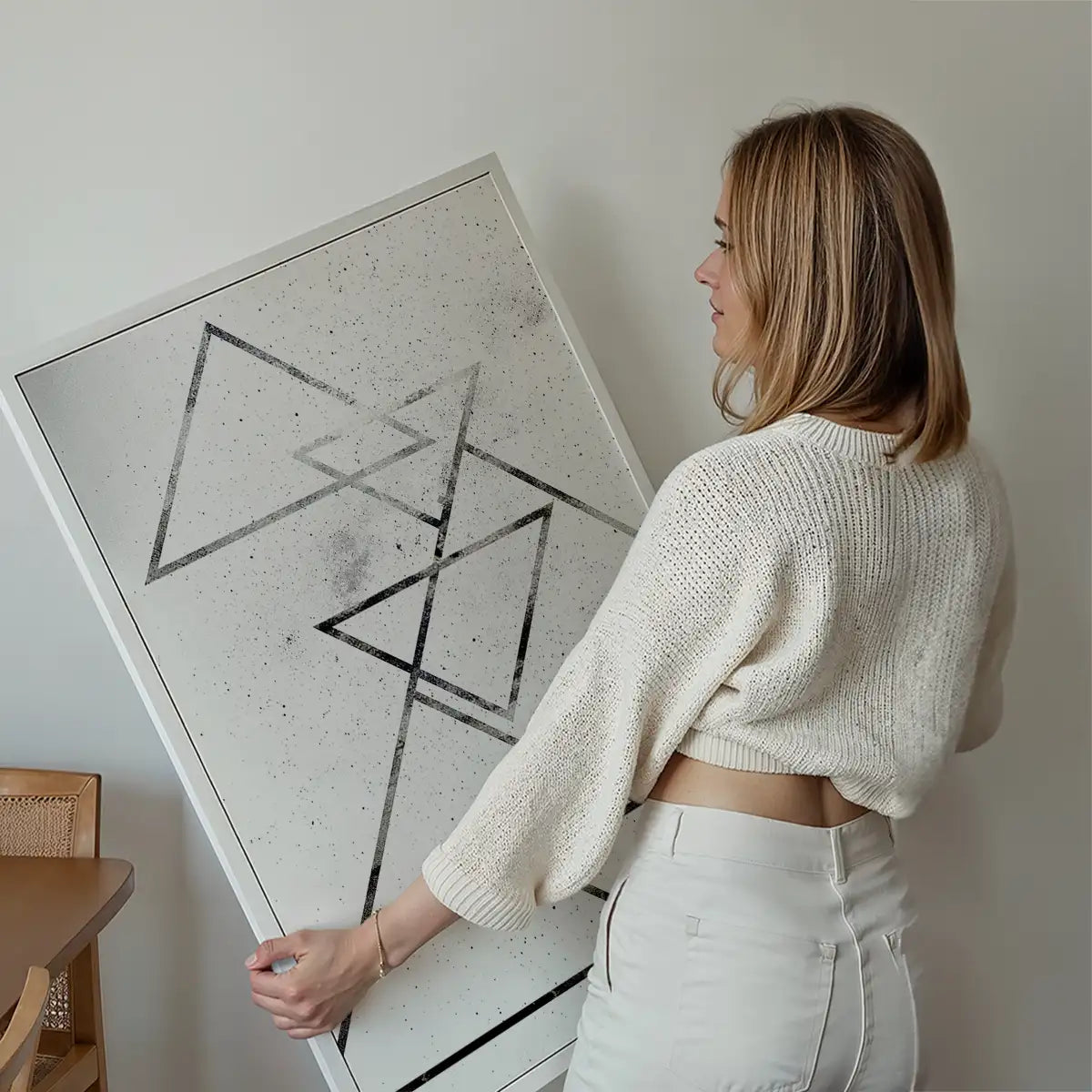 Black Triangles Print