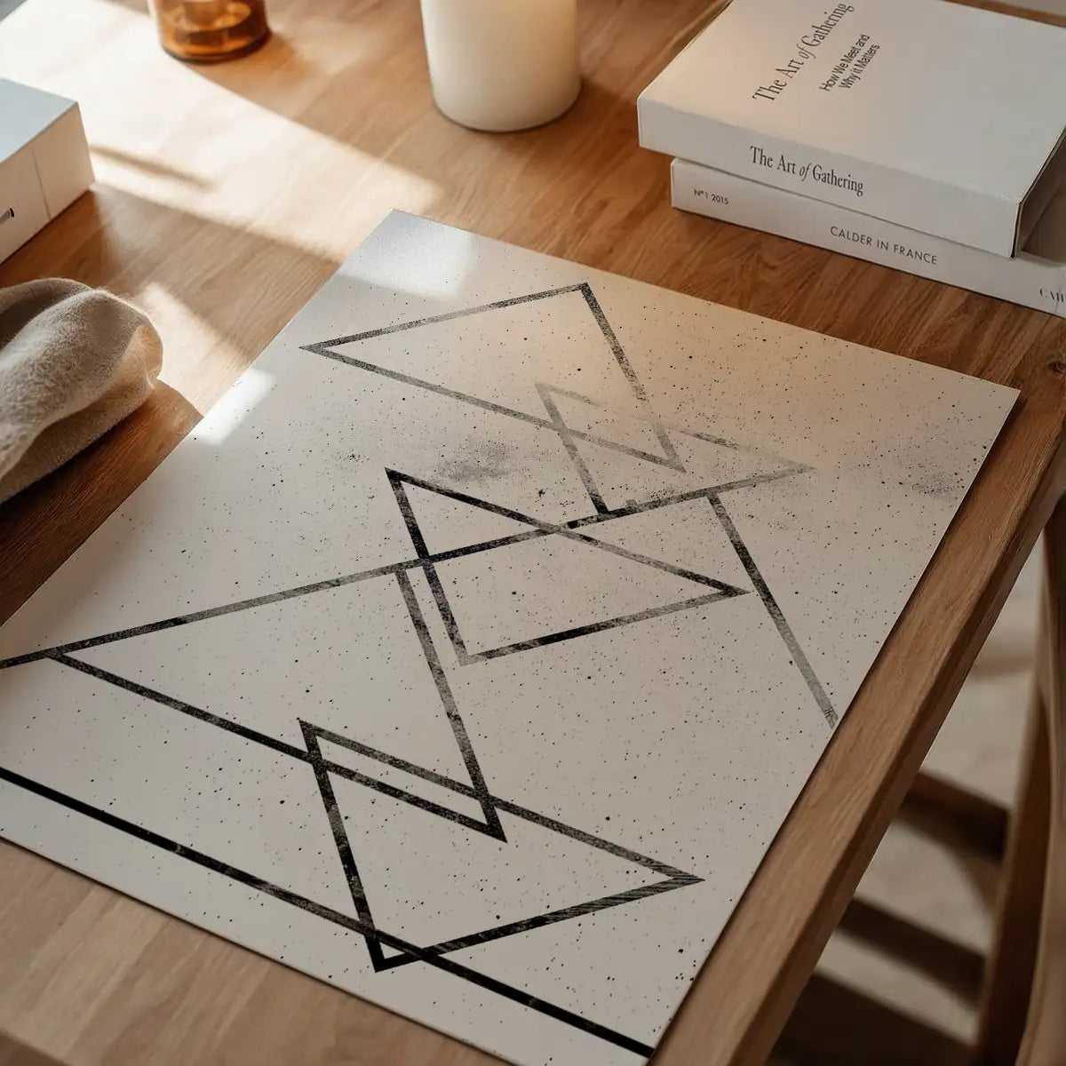 Black Triangles Print