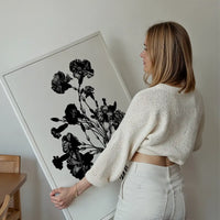 Black and White Vintage Bouquet 1