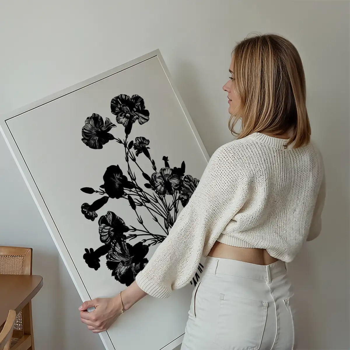Black and White Vintage Bouquet 1