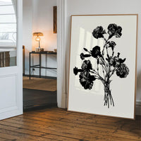 Black and White Vintage Bouquet 1