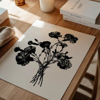 Black and White Vintage Bouquet 1