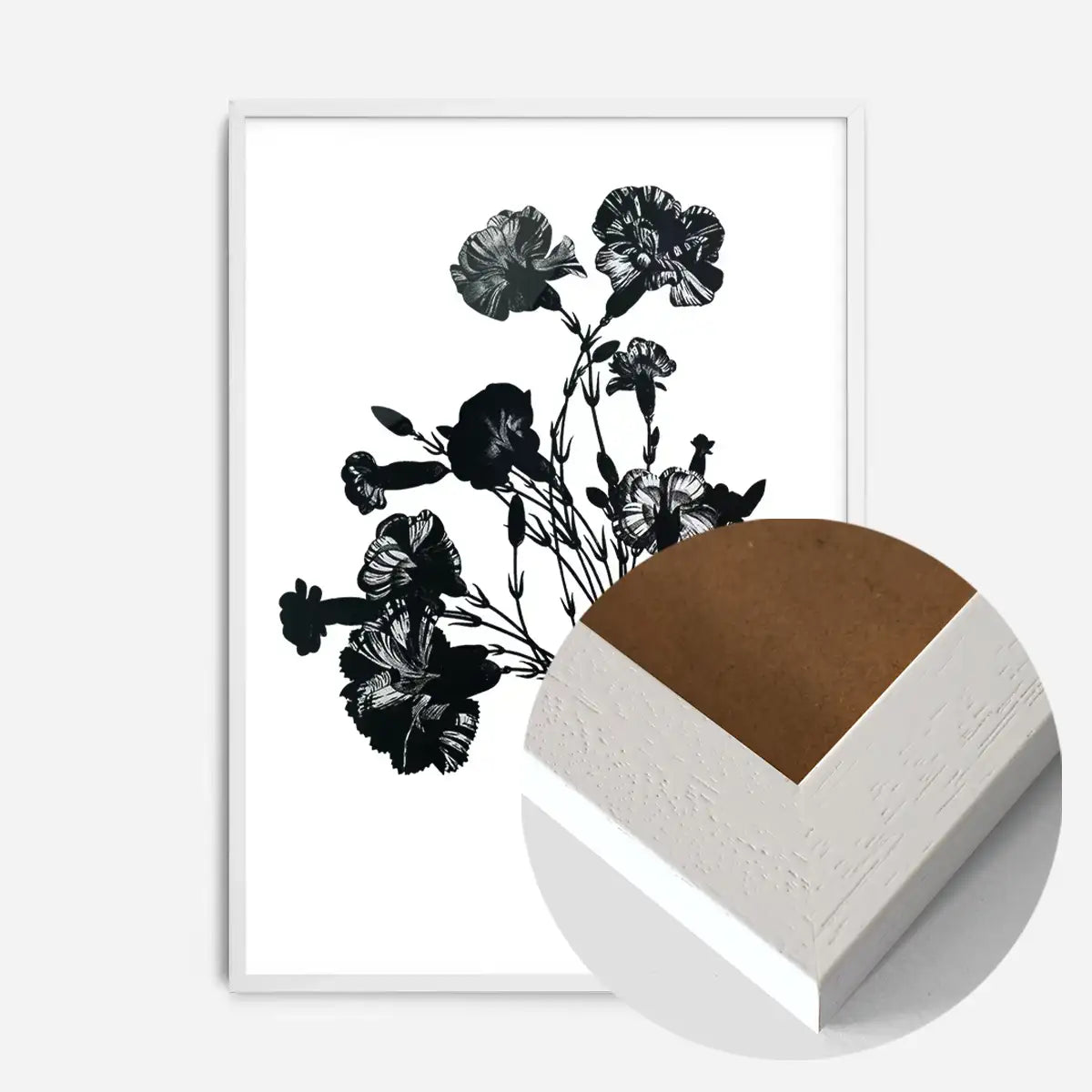 Black and White Vintage Bouquet 1