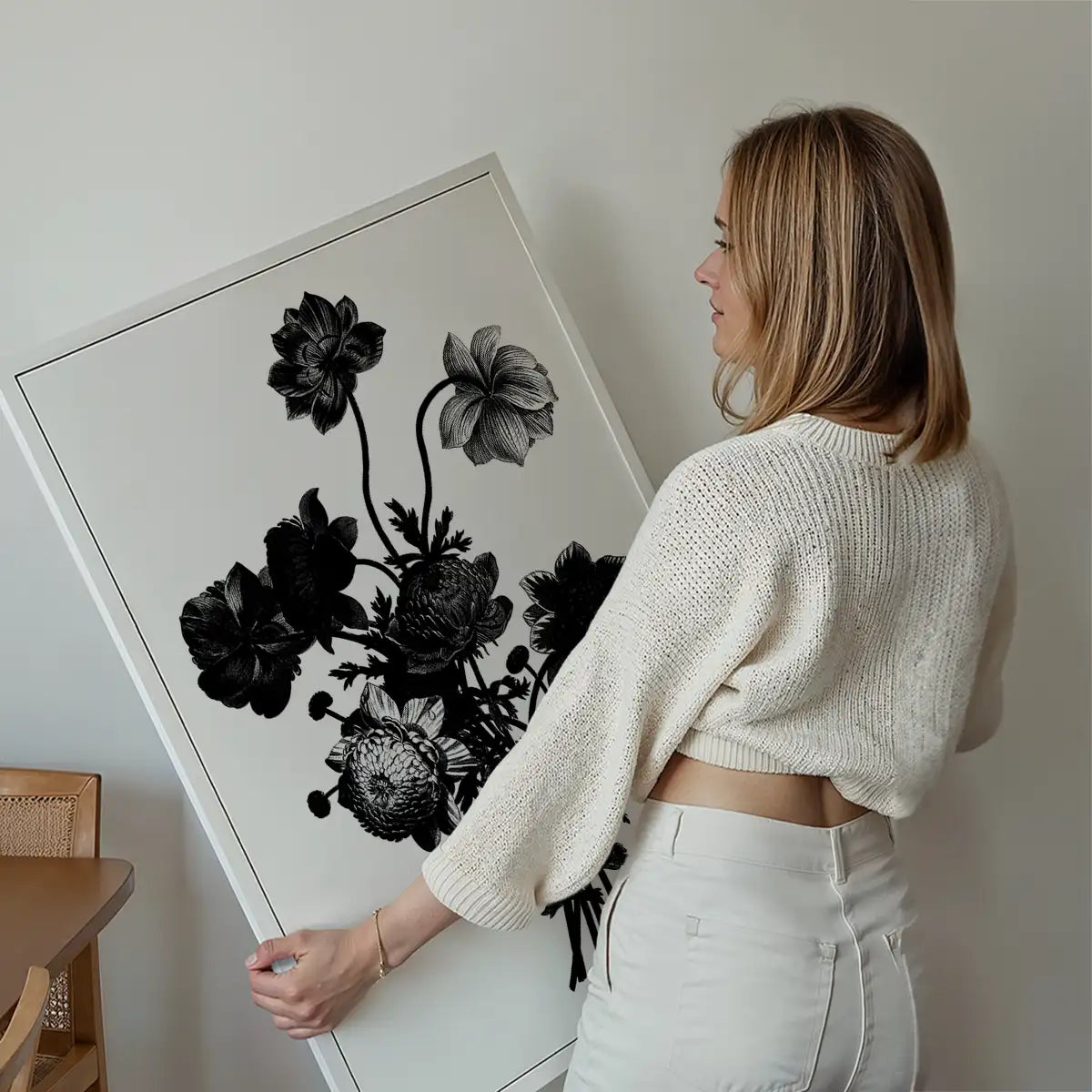 Black and White Vintage Bouquet 2
