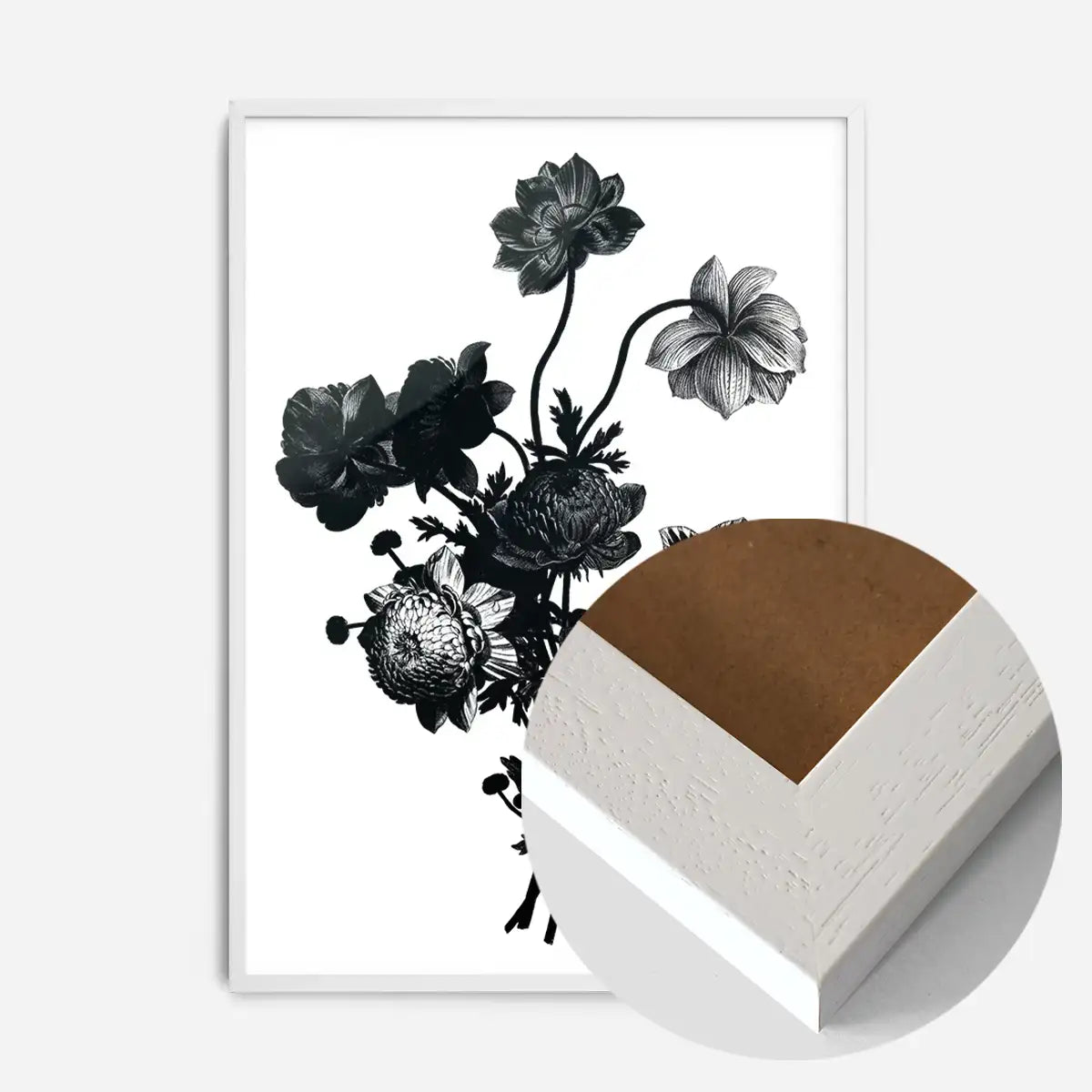 Black and White Vintage Bouquet 2