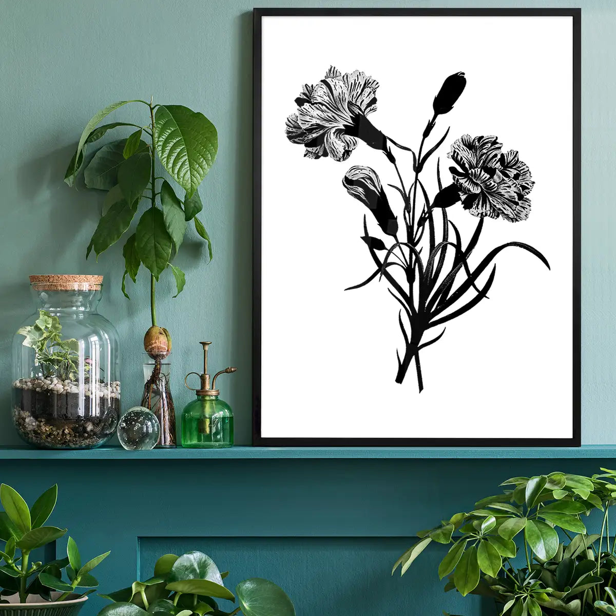 Black and White Vintage Bouquet 3