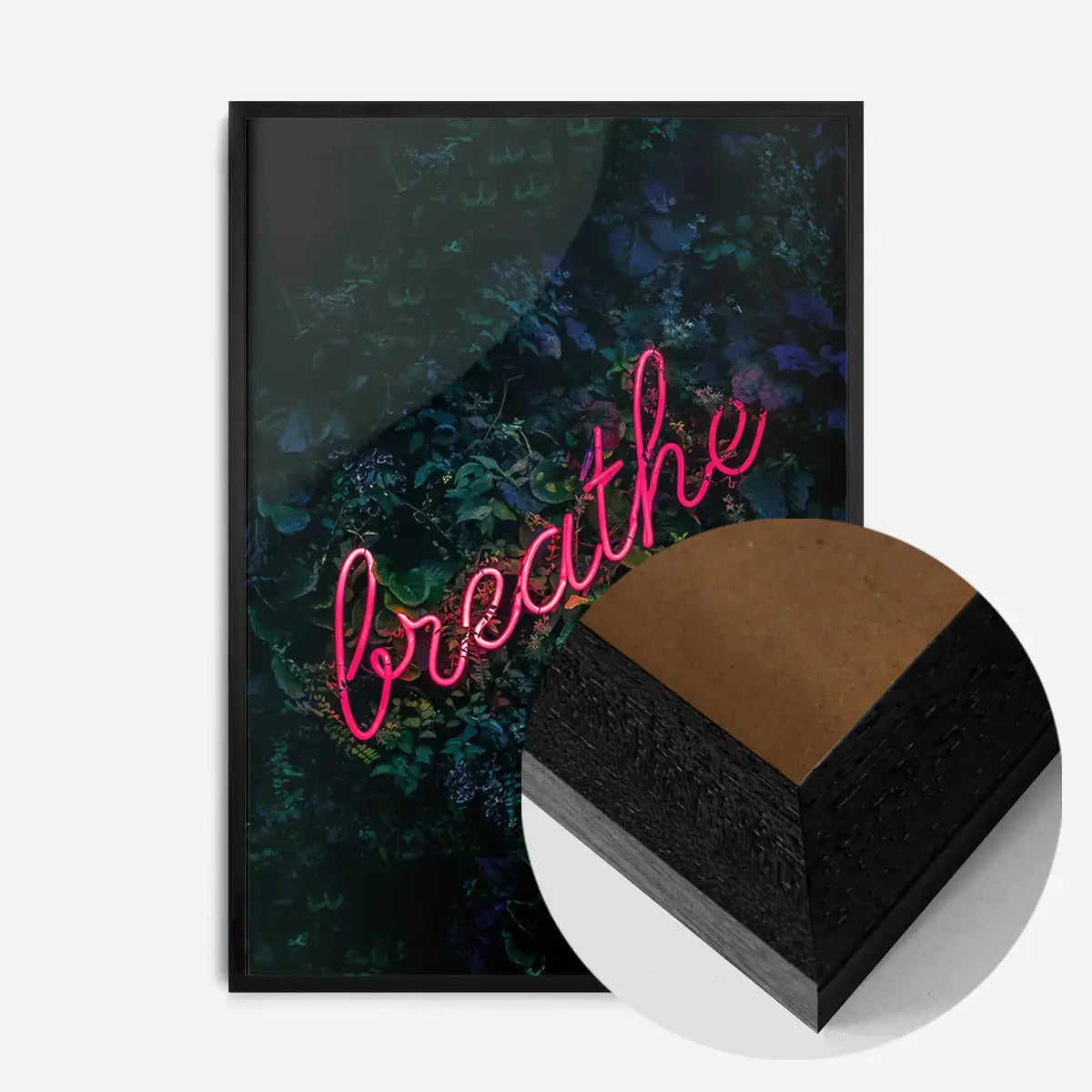 Breathe Neon Sign Print
