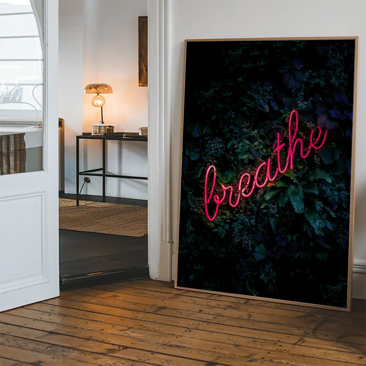 Breathe Neon Sign Print