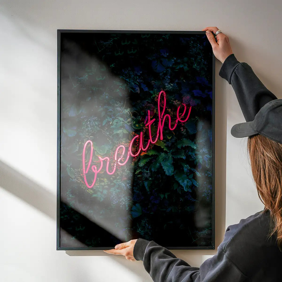 Breathe Neon Sign Print