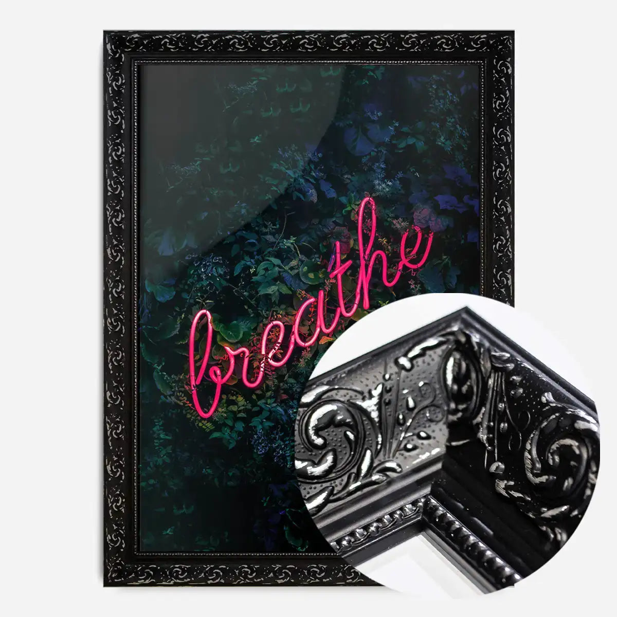 Breathe Neon Sign Print