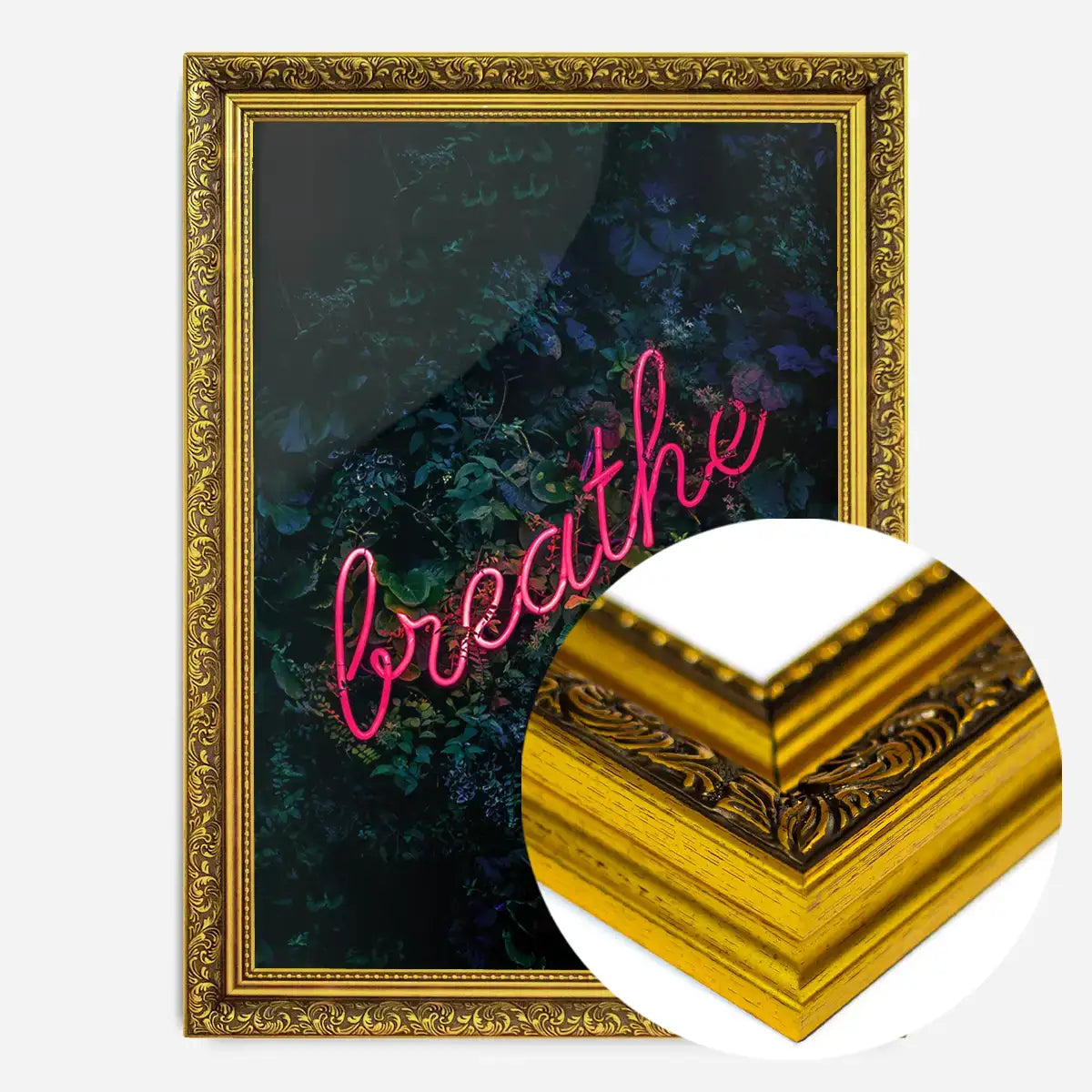 Breathe Neon Sign Print