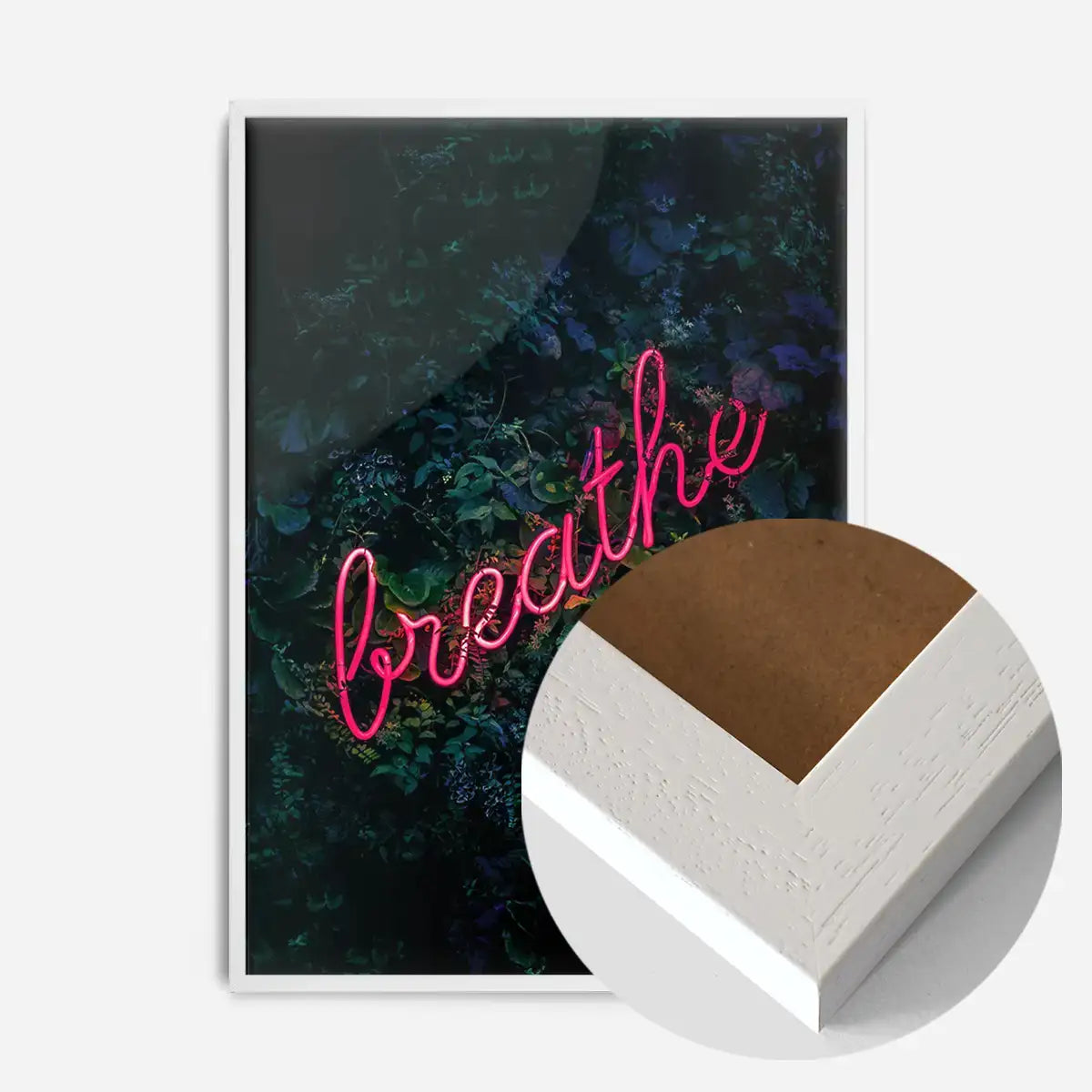 Breathe Neon Sign Print