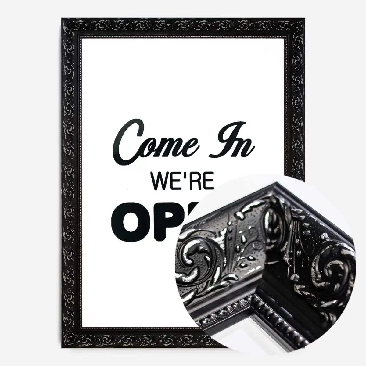 Come In We're Open Slogan Sign Print
