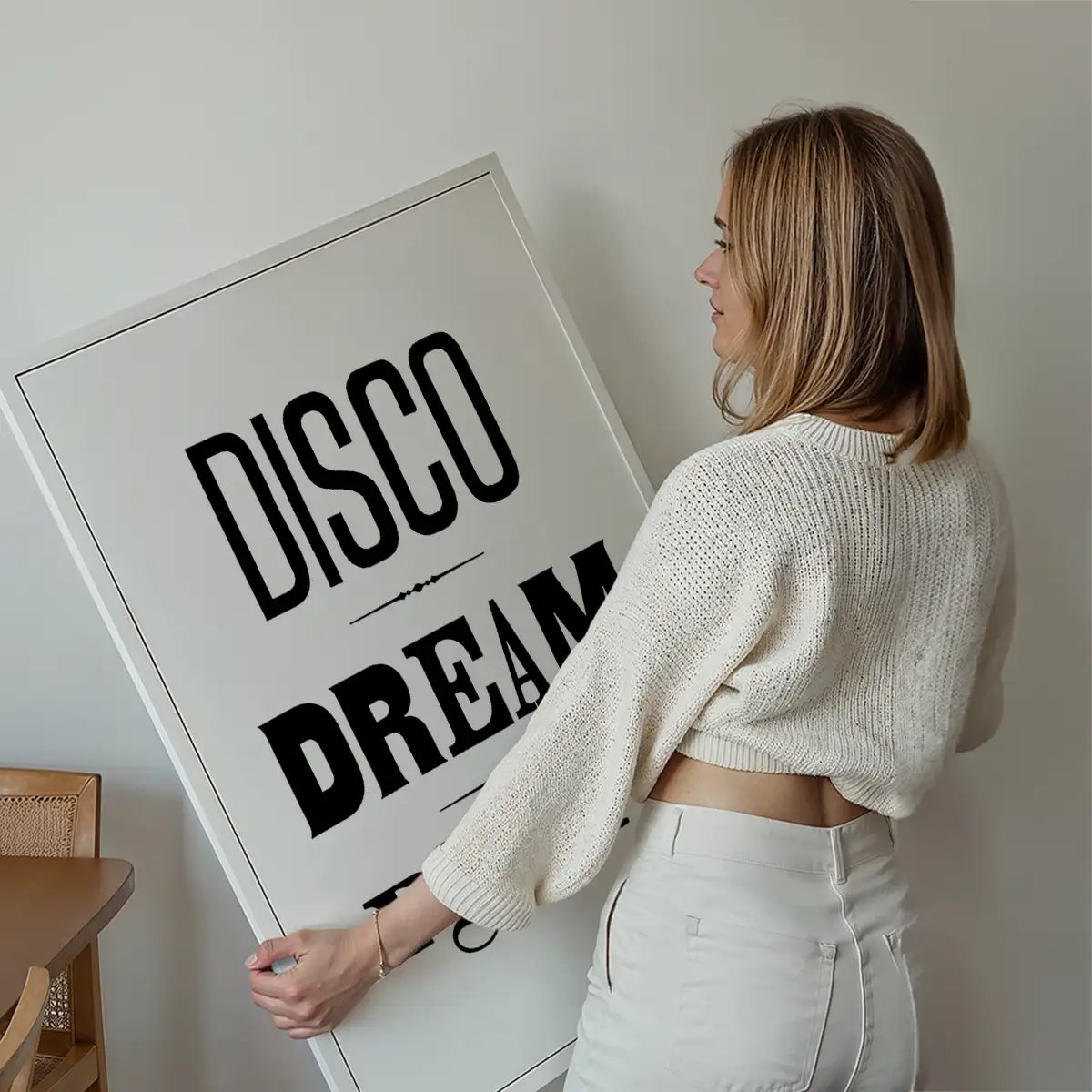 Disco Dream Party Type Print