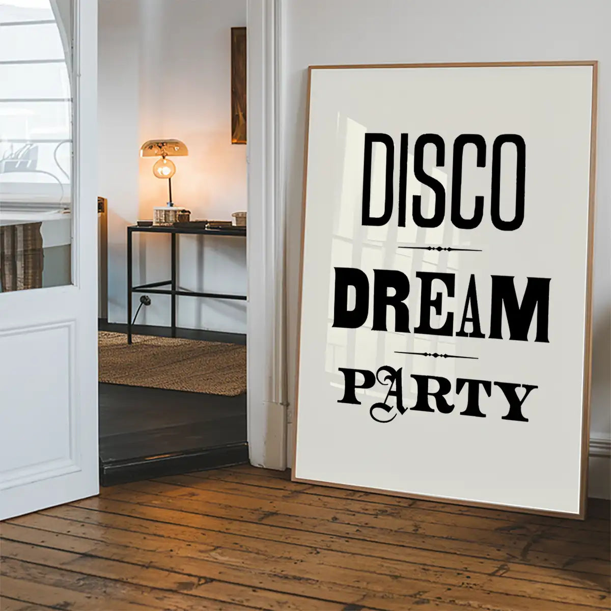 Disco Dream Party Type Print