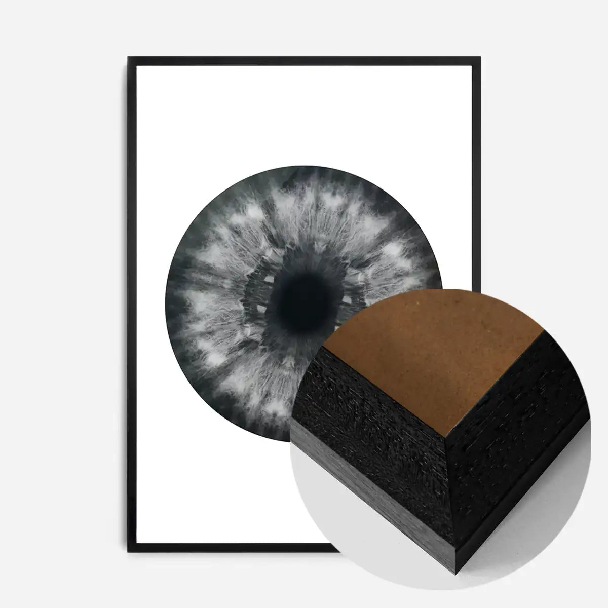 Eyeball Black And White Print