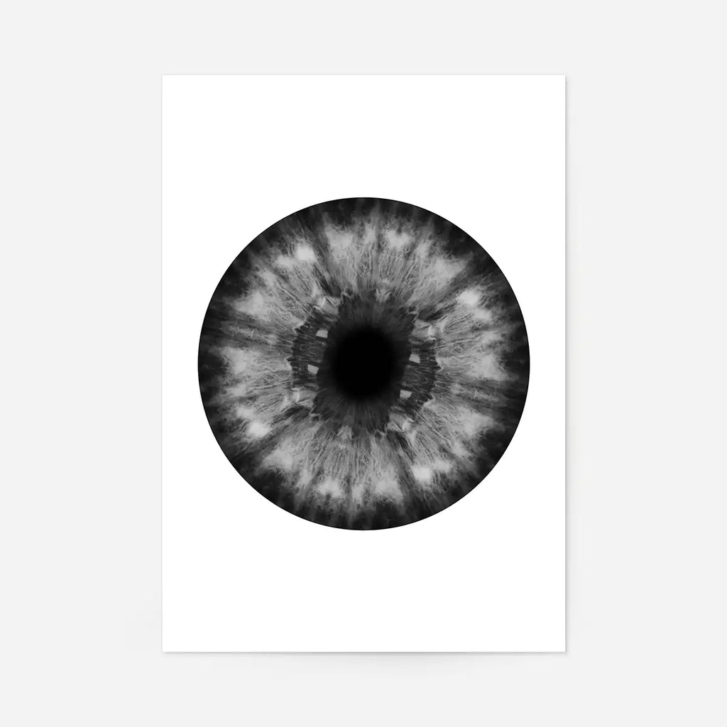 Eyeball White Print